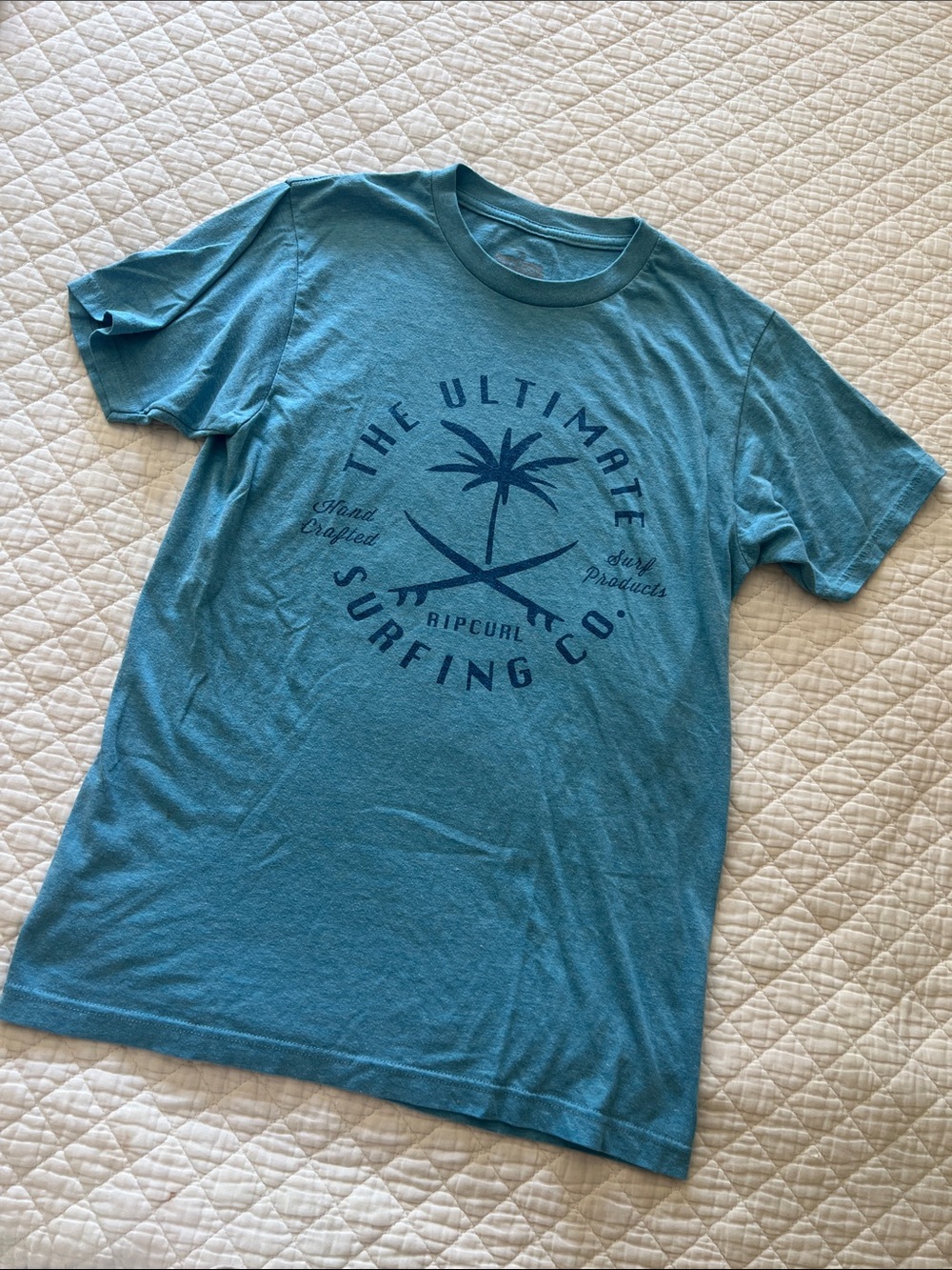 Rip Curl Menβs Blue T-shirt Size Small